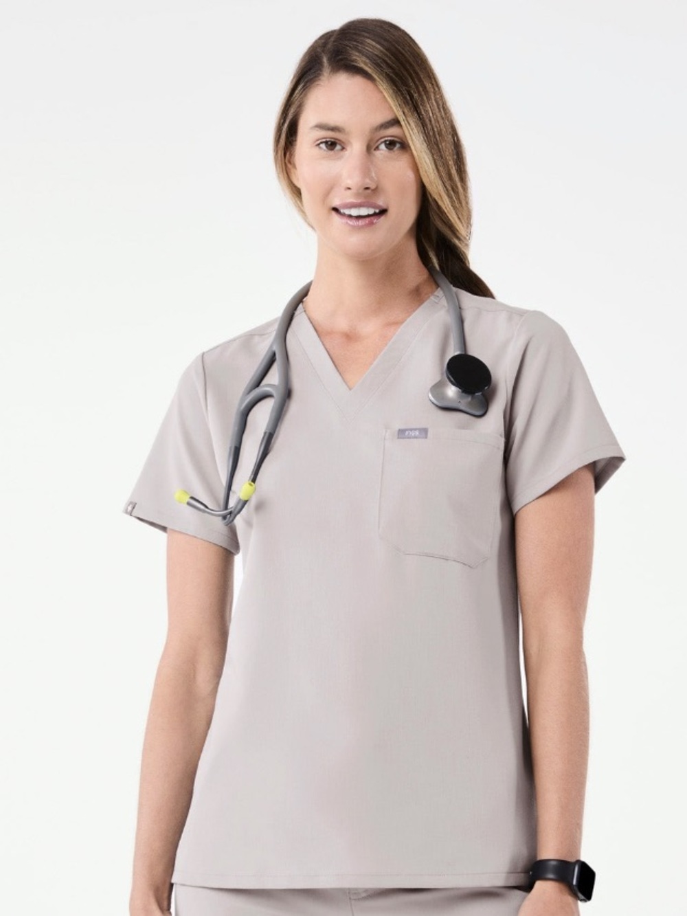 FIGS Catarina One-Pocket Scrub Top Limited Edition Slate Gray 1842 Medium FW1000